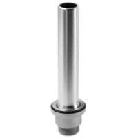 Bonde avec tube de surverse acier inox 120 mm pour évier diamètre 60 mm