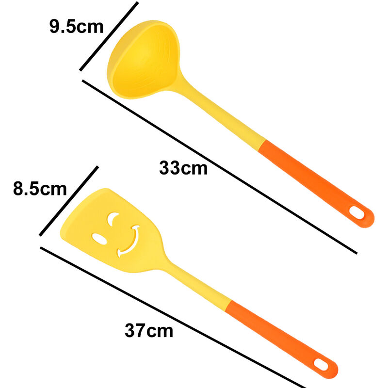 Spatule en silicone domestique poêle antiadhésive spatule de cuisson de  qualité alimentaire cuillère ensemble d'ustensiles