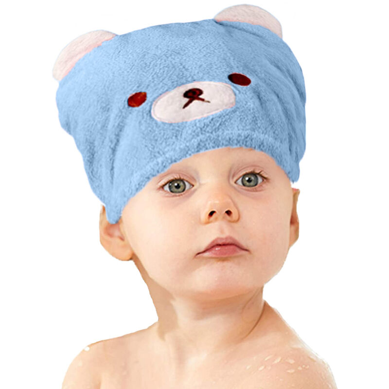 Bonnet séchage rapide Kawaii Ours rose 