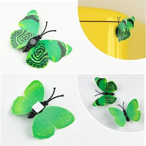 3D Papillons Décoratifs Autocollants Muraux,Papillon artificiel 36  pièces,Murale Muraux DIY Art ,ornements de papillons