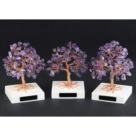 Arbre de vie en cristal d'améthyste – Arbre de vie fait à la main, arbre de  vie chakra, arbre en cristal de guérison, décoration d'arbre Feng Shui,  décorations en cristal, bonsaï d'arbre