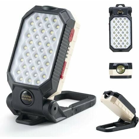 Lampe de travail à LED COB Rechargeable par USB, Portable, magnétique, sans  fil, avec crochet, pour Inspection et réparation de voiture, Camping -  AliExpress