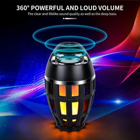 Enceinte Bluetooth® Design Flamme Technologie LED - Enceinte nomade BUT