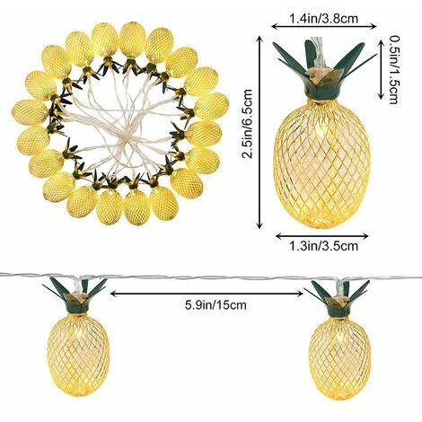 LUMIÈRES DÉCORATIVES ANANAS 3M