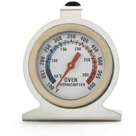 Thermomètre mécanique - Réfrigerateur/Congélateur - Inox - Fixation adhésif