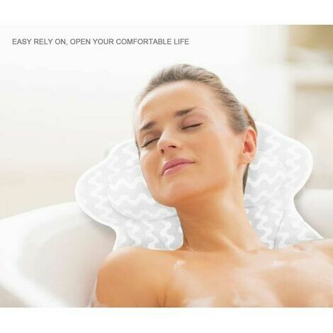 Coussin Baignoire • Coussin de bain Ergonomique & décontractant pour les  muscles Premium • Oreiller de