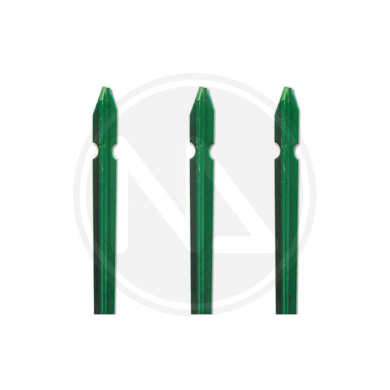 Palo Recinzione Ferro Verde 30x30 - Altezza 225cm, Plastificato, Made In Italy - Foto 6