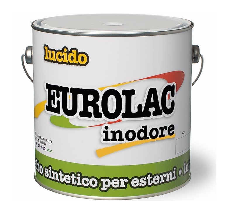 Smalto Smaltino Sintetico Lucido Eurolac Laiv colore Nero Satinato