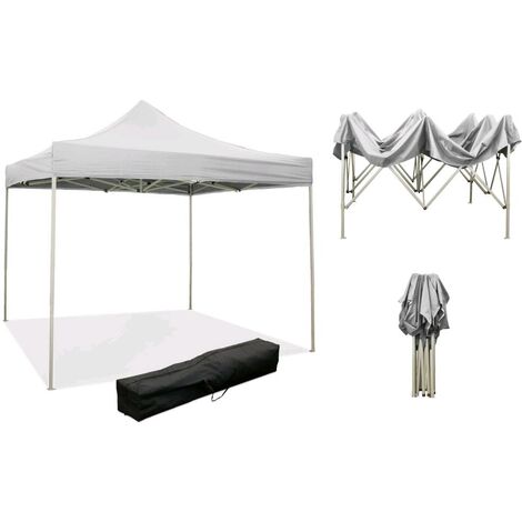 Gazebo Pieghevole 3x2 Metri - Telo PE Impermeabile 160g/mq - Con Borsa Di Trasporto - Foto 14