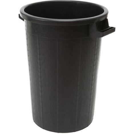PATTUMIERA BIDONE NERO "GARDEN" SENZA COPERCHIO LT. 50 1 PZ
