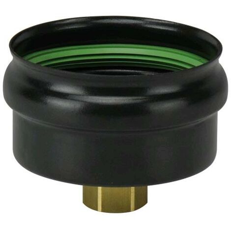 Tappo con Scarico Condensa per Tubi Stufa a Pellet Acciaio rivestito con smalto porcellanato 8   cm - PN818 Diametro 8 cm Tappo con Scarico