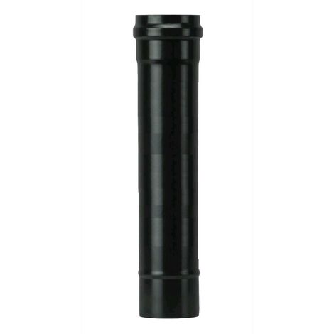 Firefix R150/2 - Tubo per stufa Senotherm 2 mm in acciaio (tubo fumario), diametro 150 mm, per stufe e Fis Senotherm nero, lunghezza 250 mm