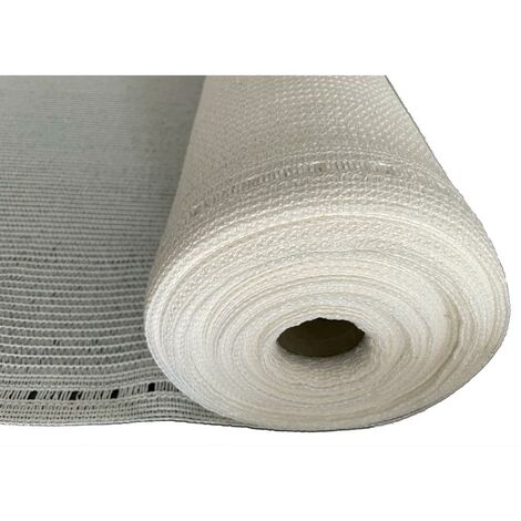 Telo Rete Ombreggiante Frangivista Frangisole BIANCA 2x10 Mt Schermatura 90% 2x10 metri Colore Bianco