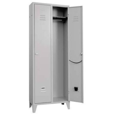 Armadio Spogliatoio Montato Prometal Verniciato Grigio Posti 2 - H.Mm 1795- Mm 680X350 - 1 Pz
