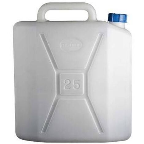 TANICA 25 LT CON TAPPO E GUARNIZIONE SENZA DOSATORE ED ETICHETTA CERTIFICATA PER ALIMENTI