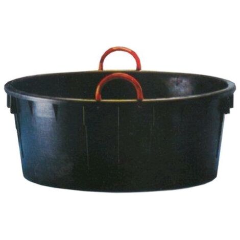 Mastellone Sottospina Tondo Nero + Manici Ics Ldpe Lt 80 Cm 65 H.Cm 32 - 1 Pz