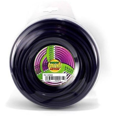 Filo Per Decespugliatore Platino Tondo Active Mm 2,4 - Mt 15 - 1 Pz