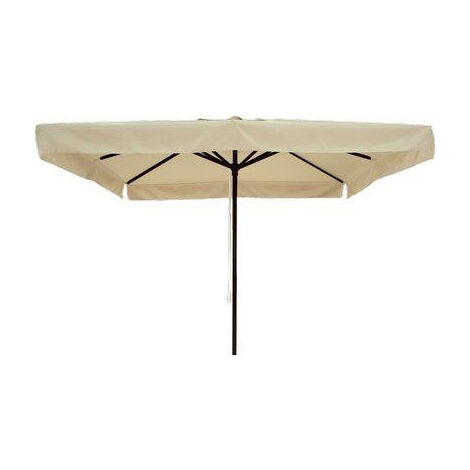 Ombrellone Da Giardino In Alluminio - Palo Centrale Domus Poly Ecru Mt 3X3 (1/7)
