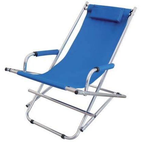 Sdraio Relax Domus Alluminio/Poly Blu Cm 97X54 H.Cm 77 - 1 Pz (1/4)