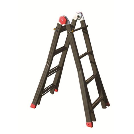 Scala Telescopica Phenomena Auto Sicos Acciaio H.Cm 139/498 Pioli 5+5 - 1 Pz (1/2)