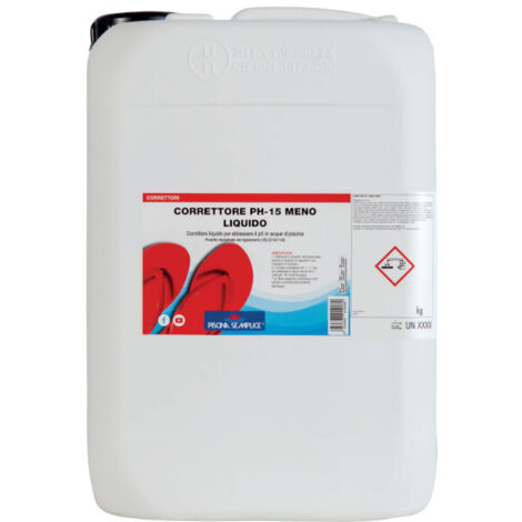 Correttore Ph Meno -15 Liquido kg.25 Lapi Regolatore Riduttore Ph- Acqua Piscina