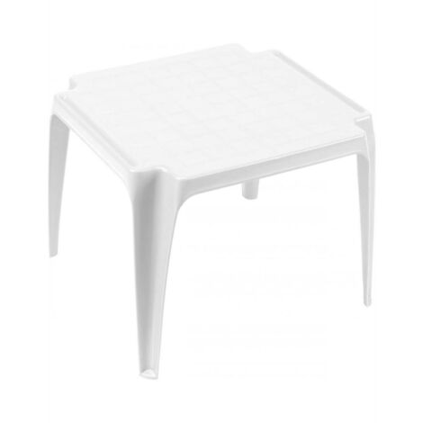 Tavolo Tavolino da gioco per Bambino Colore BIANCO in Polipropilene Impilabile