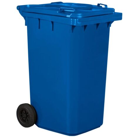 Pattumiera Bidone Portarifiuti per Raccolta Differenziata 240 Litri Colore BLU Colore Azzurro 240 Litri