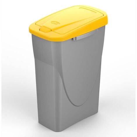PATTUMIERA per RACCOLTA DIFFERENZIATA Colore GIALLO 15 Litri ECOBIN 22x31x42 cm 15 Litri Colore Giallo