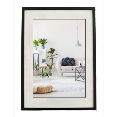 Cornice in alluminio Minimal 29,7x42 Formato A3 Nero per diplomi lauree Poster Formato A3 - 29,7x42 cm Colore Nero