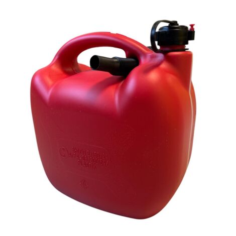 Tanica per Carburante in Polietilene rinforzato con Boccaglio Ermetico e maniglia 10 Litri 10 Litri