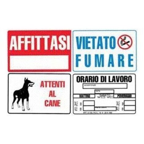 M-italy Cartello Segnaletico Uni - Attenzione Al