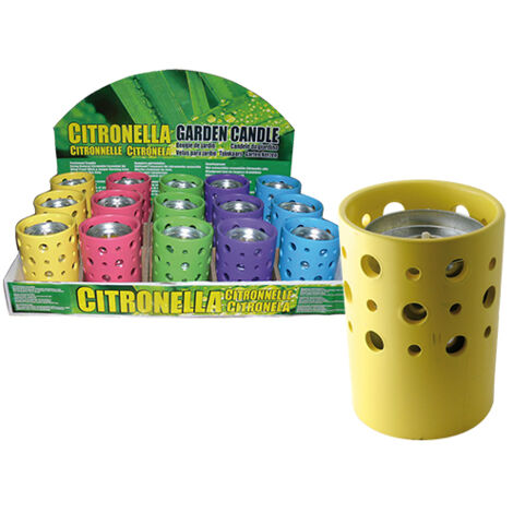 Ceri citronella in coccio colori assortiti diam. 10cm  Conf. 15 Pz