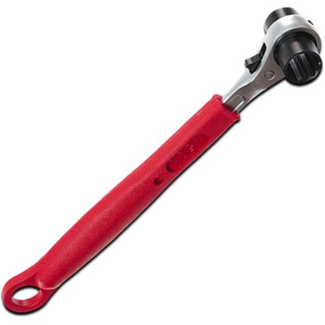 CHIAVE per PONTEGGI A CRICCHETTO in acciaio RIVESTITA in PVC 21x22 mm