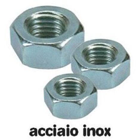 Silent Block M6 50 Dadi Esagonali M6 In Acciaio Inossidabile A2 - Standard DIN 934, Per Uso Esterno E Resistente Alla Ruggine Mia Martini - Foto 3