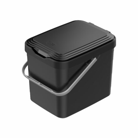 Pattumiera Sottolavello Differenziata per cassetto Cucina 8 Litri Nera 27x20x23H cm 8 Litri Colore Nero