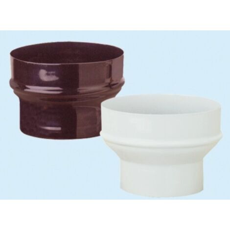 Maggiorazione per tubi stufa smaltati - Colore bianco -  8/12 cm.  1pz
