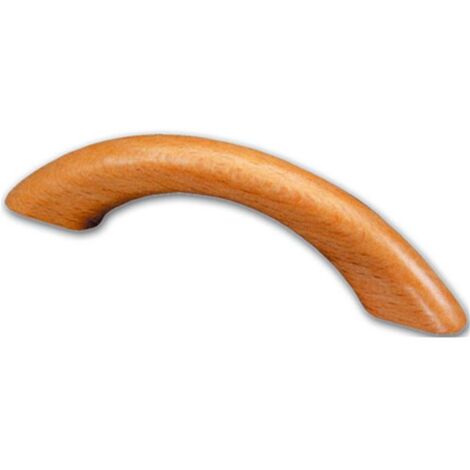 Maniglia in legno ciliegio 64mm – Con bussola in ottone – Per porte d'ingresso – Interasse 64mm – DCK (1/2)