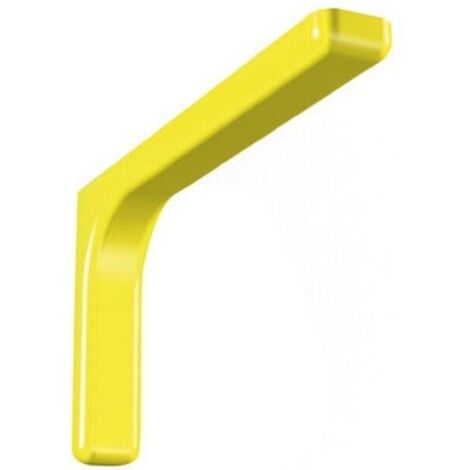 Mensola per arredamento ricoperte in plastica - Misura cm. 12 Colore giallo 2Pz (1/5)