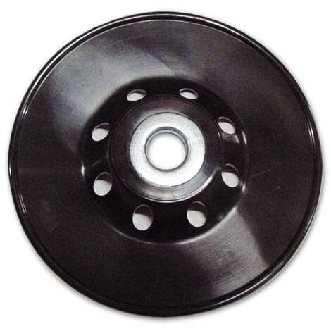 Platorello per Smerigliatrice in Nylon 178 mm Poggi art. 338.65  Foro 14 mm (1/2)