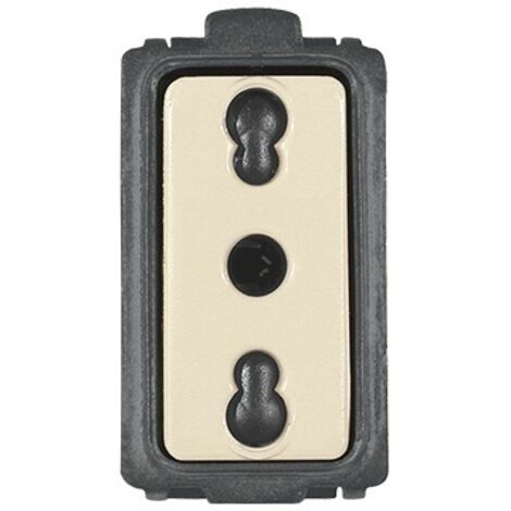 Presa Bivalente Bipasso 10/16A + T Art. 8403 Conf. 12 Pz