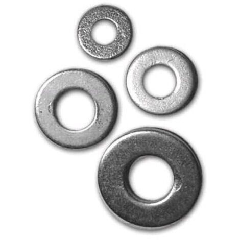 Rondelle 4 DIN125 A Fora Di A, Piatte, Zincate, Dischi Per Carrozzeria In Acciaio Zincato (4 - Foto 4