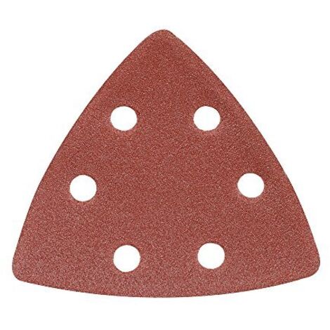Silverline 10 fogli triangolari a fissaggio strappo 90 mm 120 Grana