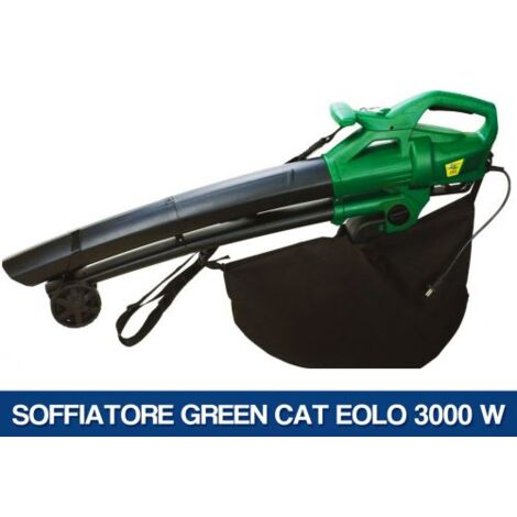 Soffiatore Aspirafoglie Green Cat Eolo Elettrico Potenza 2800W