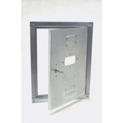 Sportello In Lamiera Zincata Per Contatori Gas H60x40 Cm 1pz