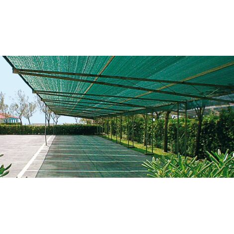 Stuoia Rete Ombreggiante Sombrero Colore Verde Rotolo 100mt X H.2mt.
