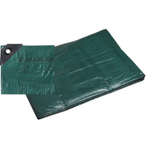 Telo Telone Occhiellato 6x4 mt Antistrappo Impermeabile colore Verde Papillon