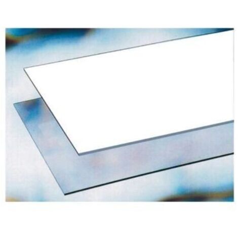 VETRO SINTETICO Bianco OPACO IN LASTRA da 4 mm 500X1500 Termoformabile (1/2)
