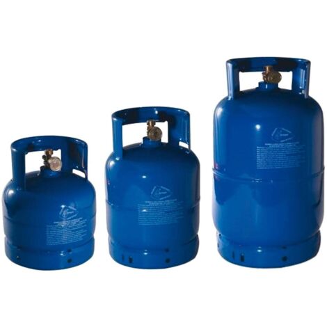 Bombola per gas ricaricabile completa di valvole e rubinetto Da kg. 5 (1/4)