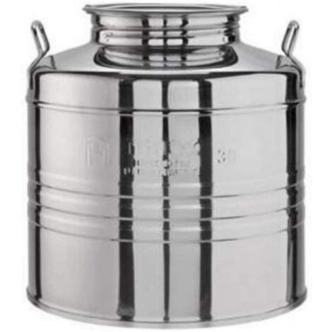 Contenitori Fusto In Acciaio Inox Olivari Per Olio Con Manici Tappo A Vite 50 Lt