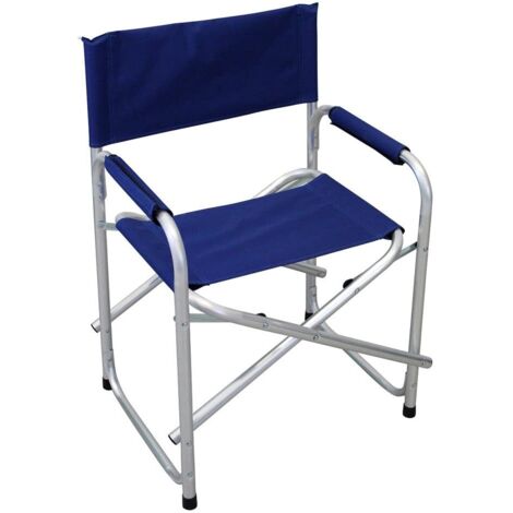 Sedia Regista Domus Alluminio/Poly Blu Cm 56X46 H.Cm 80 - 1 Pz (1/3)